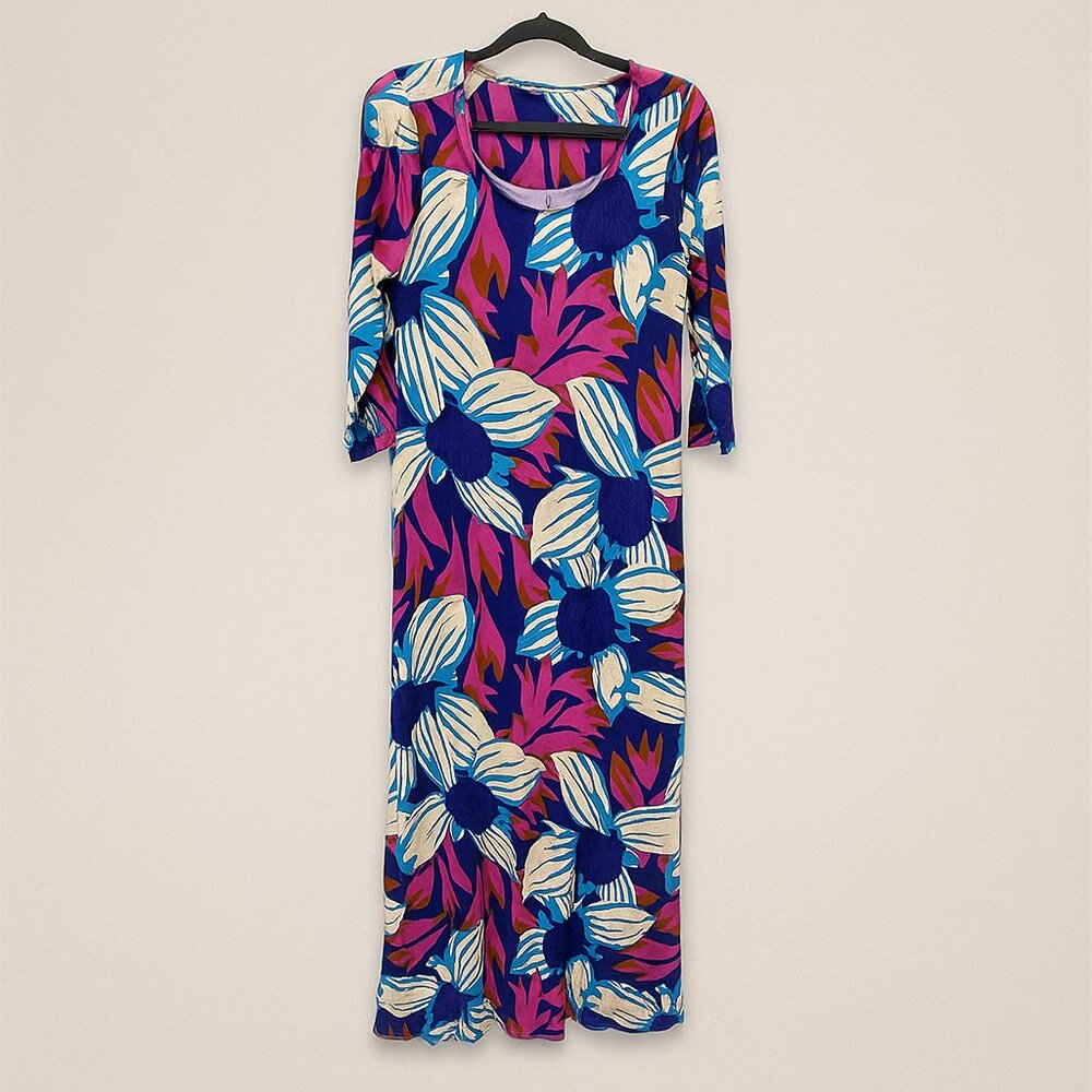 Soft Surroundings Serena Floral Maxi Dress Size M